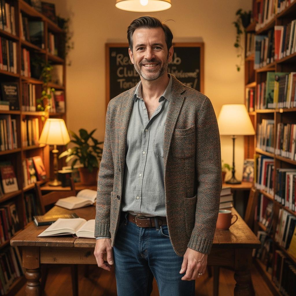 Ein einladendes Buchregal in der Buchhandlung, gefüllt mit verschiedenen Literaturgenres für alle Altersgruppen.