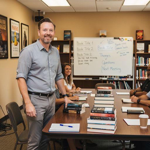 Eine atmosphärische Leseecke mit bequemen Sesseln und warmem Licht, ideal für entspannte Lesestunden.